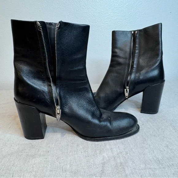 Alexander Wang Leather Ankle Boots - Picture 11 of 12